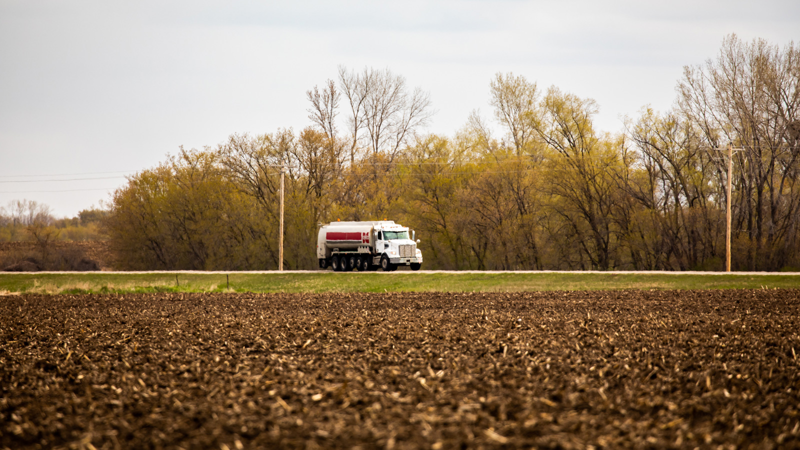 Cenex fuel delivery truck driving down the road